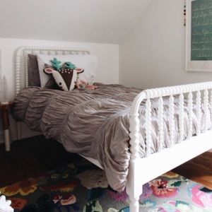 The Land of Nod Grey Modern Chic Duvet